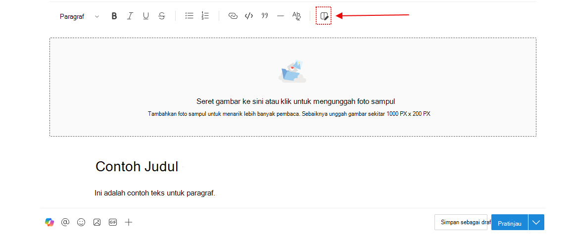 Pilih ikon ini untuk menambahkan kolom