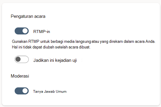 Pengaturan Protokol Pesan Real Time