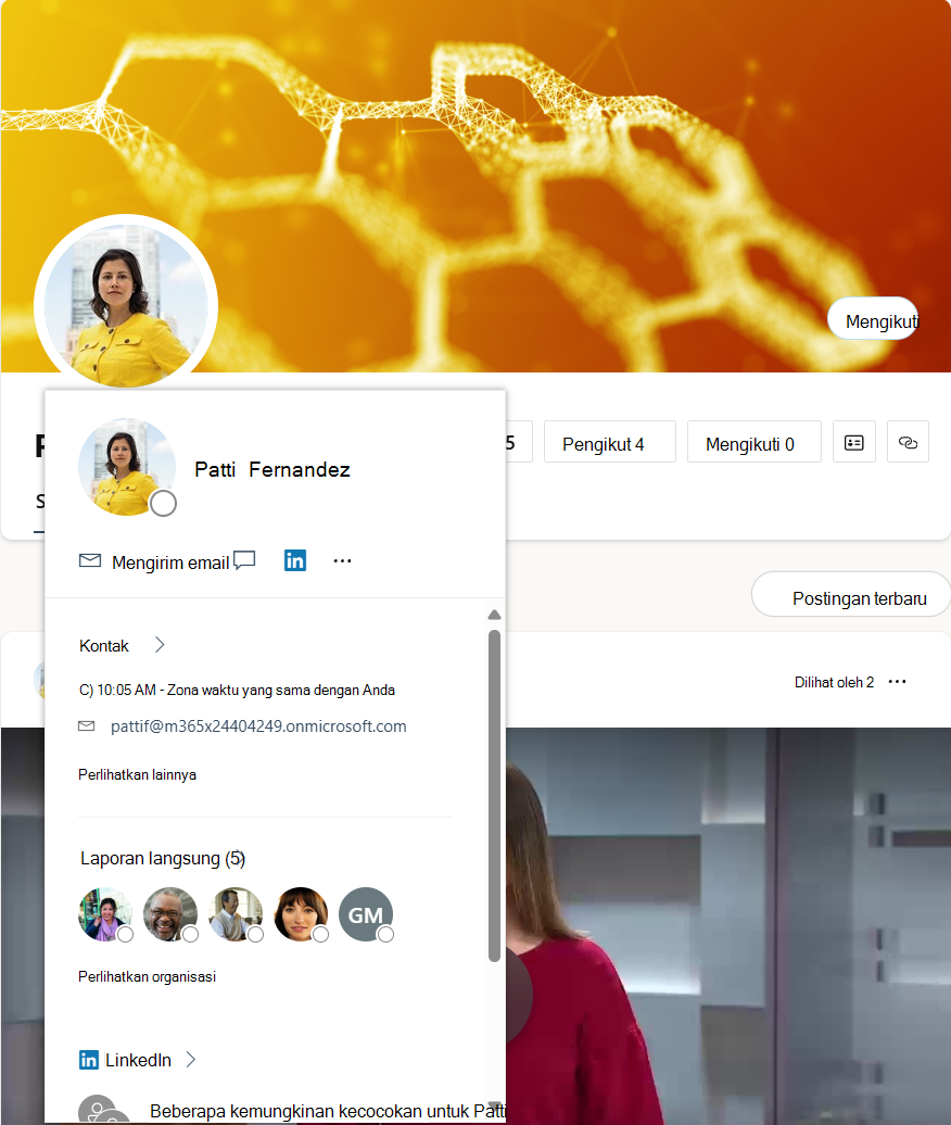 Contoh info profil alur cerita