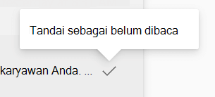Menandai pesan sebagai belum dibaca di kotak masuk Engage