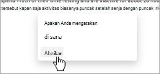Mendiktekan saran
