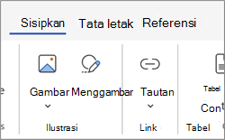Area tautan di pita