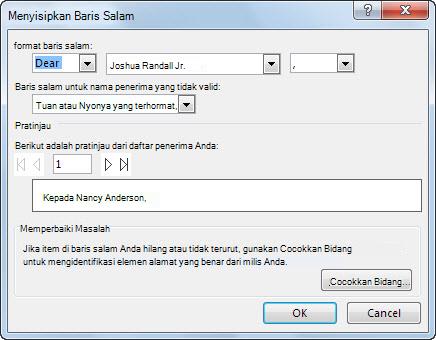 Opsi Baris Salam