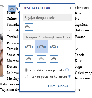 Kotak Opsi Tata Letak