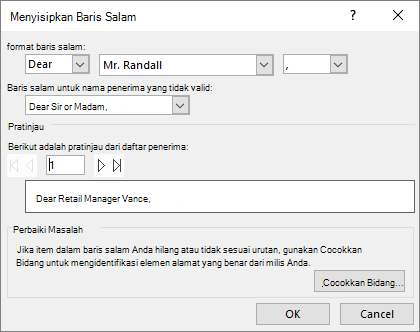 Dialog baris salam