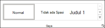 Memilih gaya dalam Word