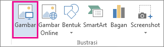 Perintah Gambar di tab Sisipkan
