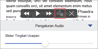 Menambah atau menurunkan kecepatan baca
