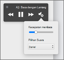 Mengubah kecepatan baca