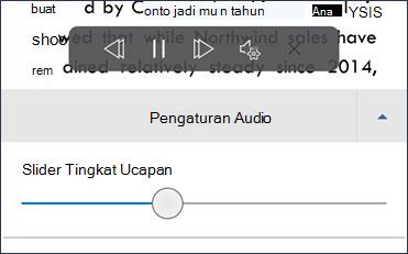 Penggeser kecepatan ucapan