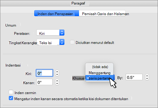 Memilih inden Gantung