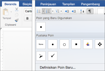 Tab Beranda dengan galeri Poin diperlihatkan.