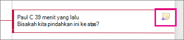 Ikon Balas Komentar disorot