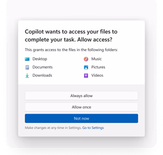 ファイル共有同意ダイアログ