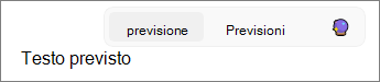 Completamento del testo in Outlook attivato in Windows 11.