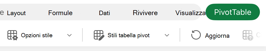 Pulsante Opzioni stile sull'iPad