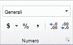 Immagine della barra multifunzione di Excel