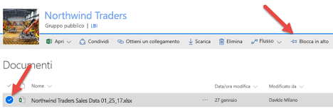 Selezionare il file e fare clic su Aggiungi in alto per renderlo facilmente accessibile alla raccolta documenti
