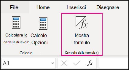 Visualizzare le formule nel Web