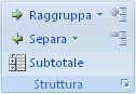 Barra multifunzione di Outlook
