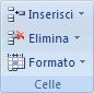 Immagine della barra multifunzione di Excel