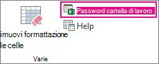 Comando Password cartella di lavoro