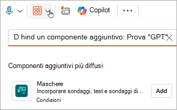 Selezionare Add-Ins > Forms > Add per aggiungere il componente aggiuntivo Forms a PowerPoint