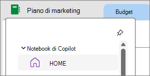 Notebook di Copilot in OneNote