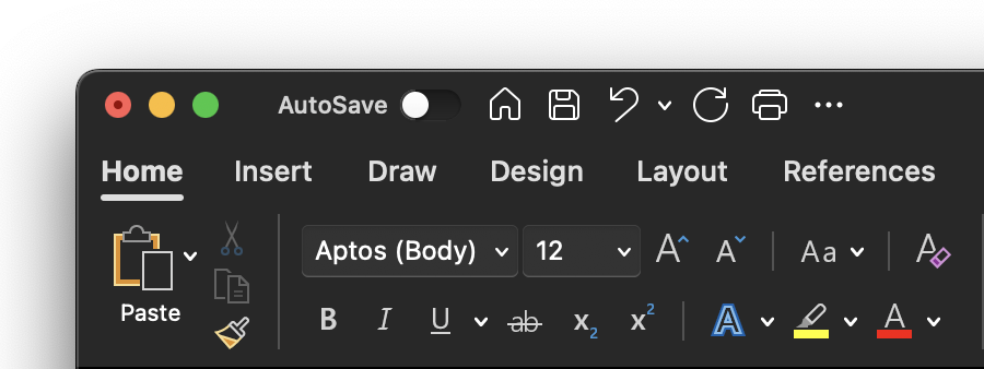 Tema scuro in Mac