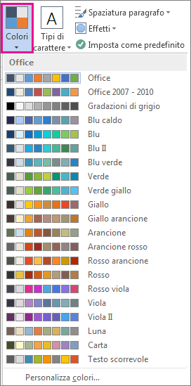 Raccolta Colori tema