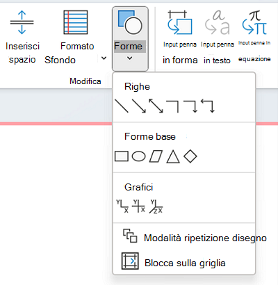 Usare la raccolta forme per disegnare una forma