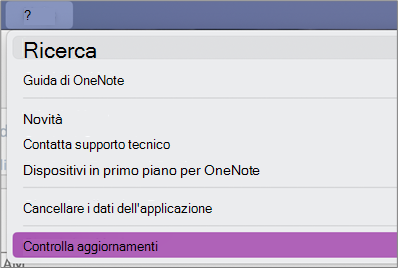 Verifica la disponibilità di Aggiornamenti