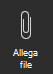 Lo screenshot mostra l'opzione Allega file.