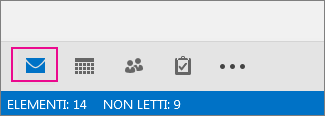 Barra di spostamento con visualizzazioni come icone