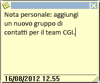 Digitare una nota