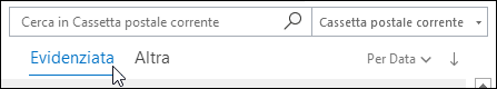 Filtra evidenziata o Altra