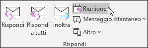 Rispondi con la riunione