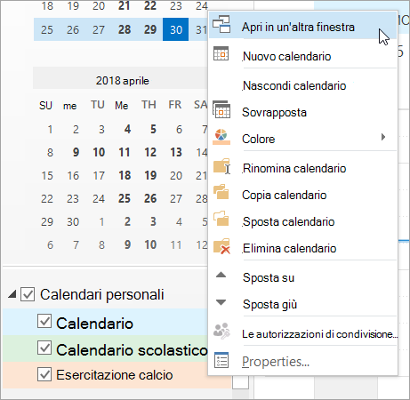 Fare clic su Apri in una nuova finestra nel menu di scelta rapida