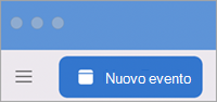 Nuovo evento di Outlook per Mac
