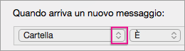 Fare clic sulle virgolette per aprire l'elenco