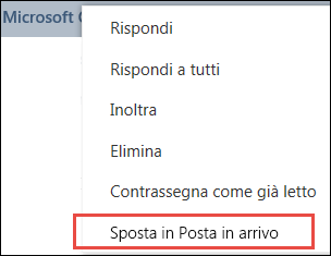 Passare a Posta in arrivo