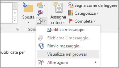 Scegliere Visualizza nel browser.