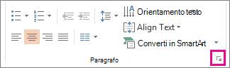 Gruppo Testo della barra multifunzione