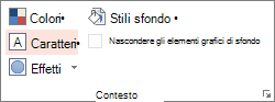 Opzioni dello sfondo