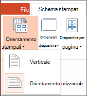 Menu Orientamento stampati