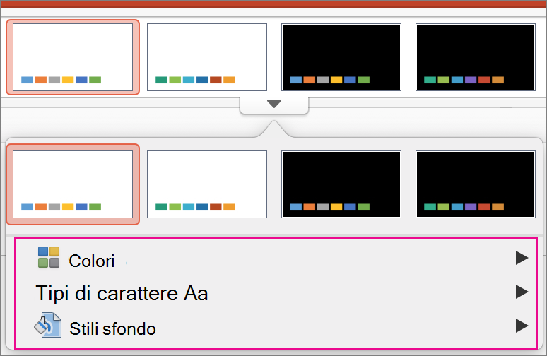 Raccolta di varianti di PowerPoint per Mac