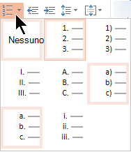 Raccolta di stili elenco numerati in PowerPoint Online