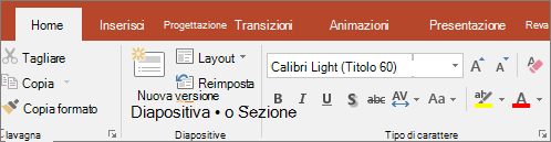 Evidenziatore di testo sulla barra multifunzione di PowerPoint.