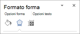 Scheda Effetti nel riquadro Formato forma