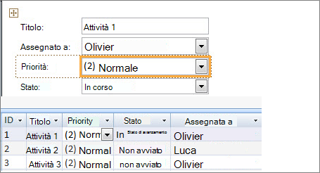 Creare una visualizzazione con Microsoft Access